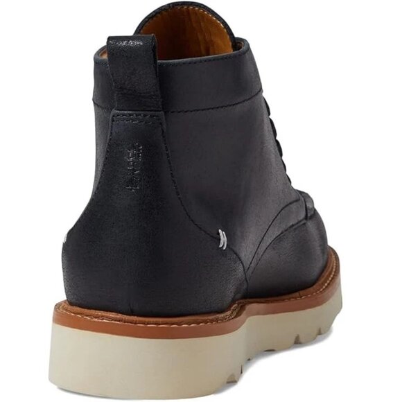 New LABEL Go-to Moc Boot Men\'s Boots Black/Cloud Cream : 10 M, Leather